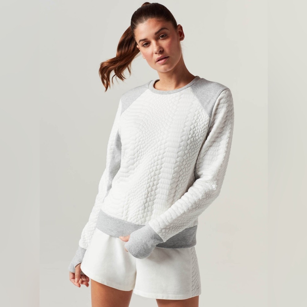 NWR Blanc Noir Croc Print Sweatshirt in size L (runs small)